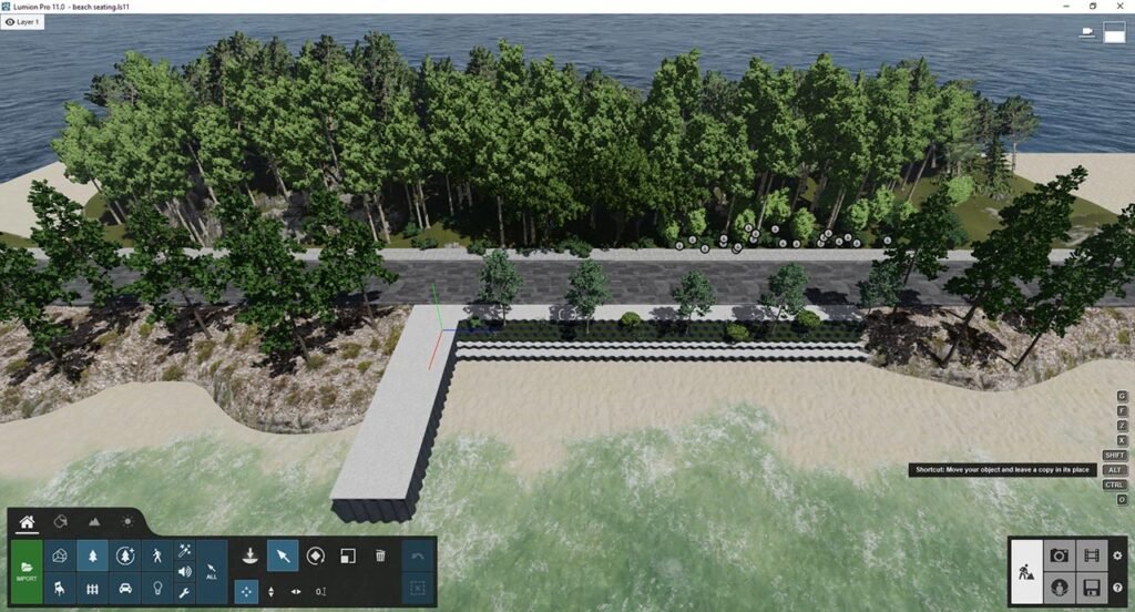 Beachfront design Lumion 11