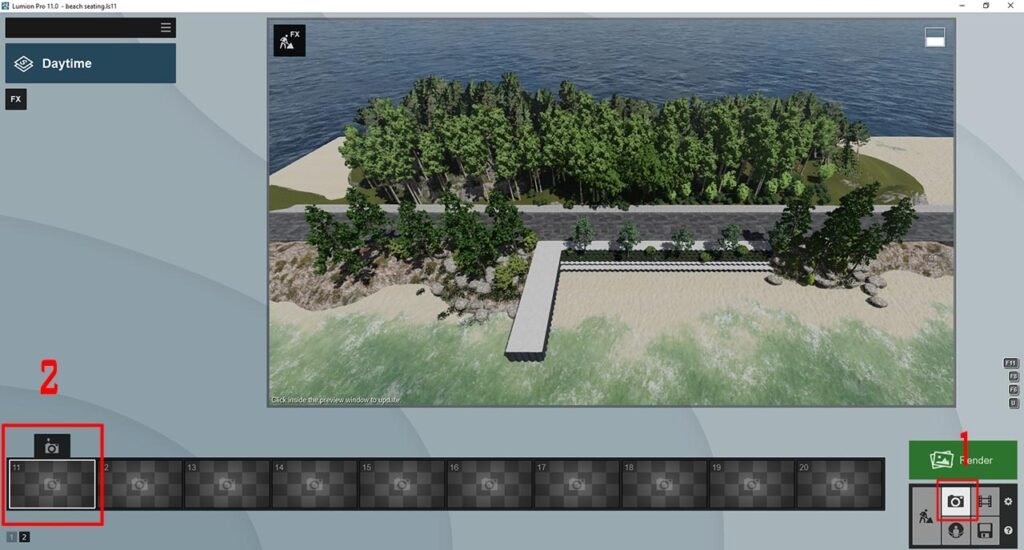 Beachfront design Lumion 11